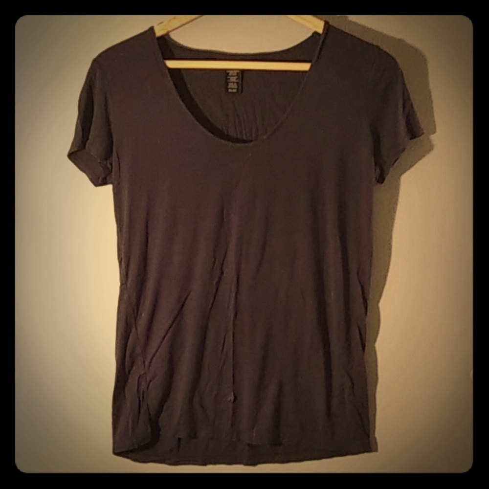 Apostrophe navy blue fitted tee